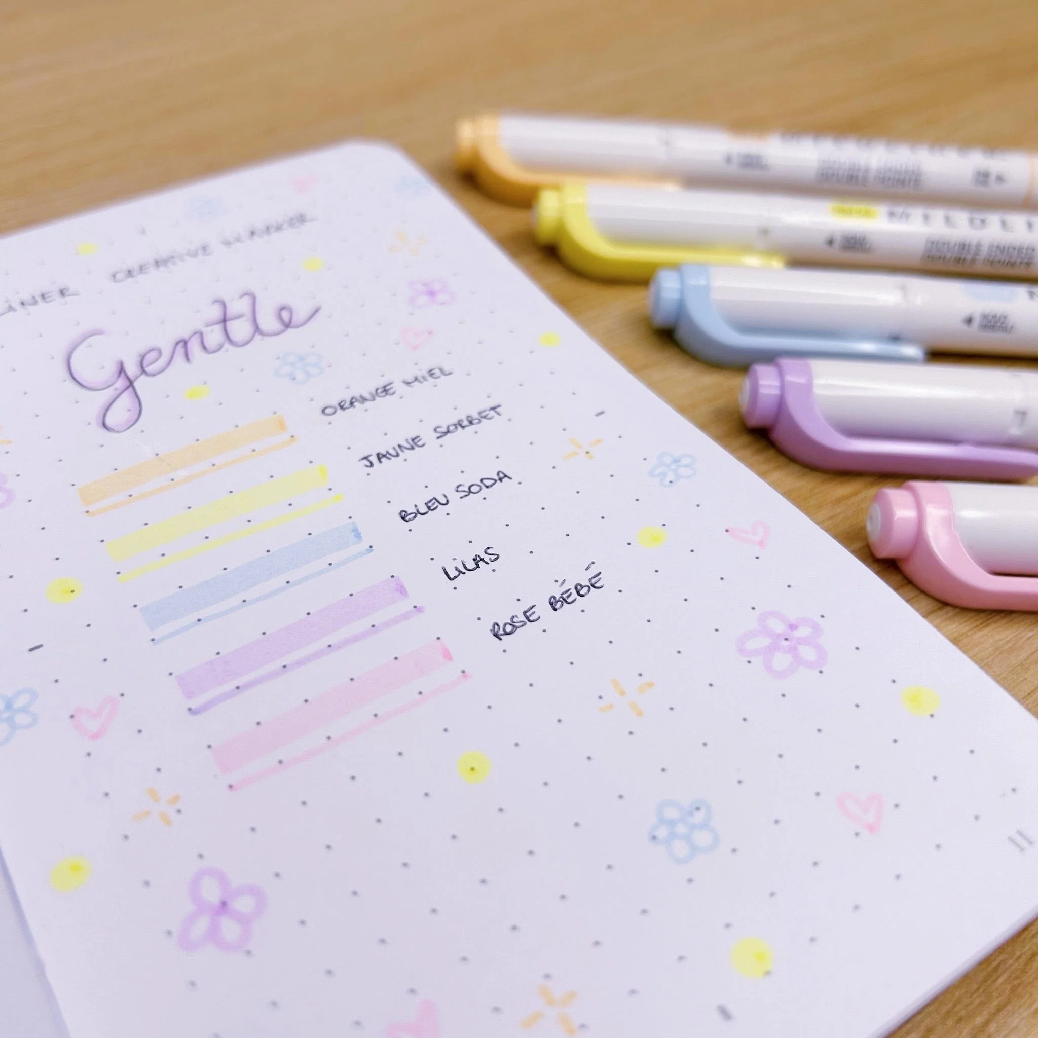 Set "Gentle" de ZEBRA - Surligneurs - Image 2