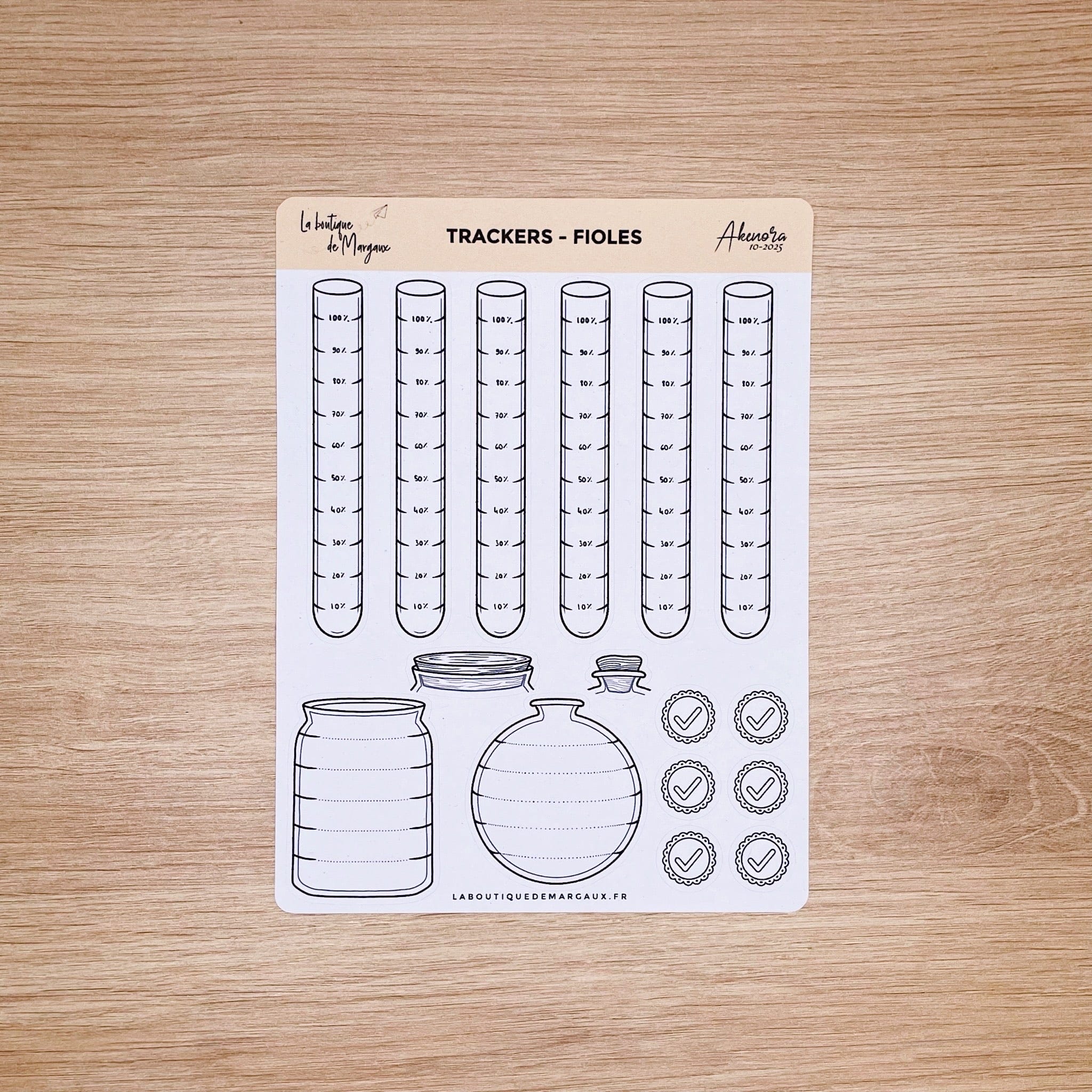 Tracker "Fioles" - Stickers
