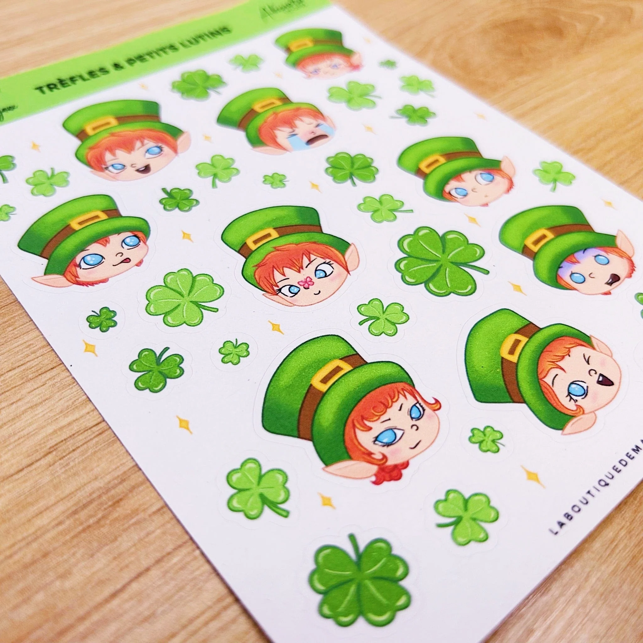 Trèfles & petits lutins - Stickers - Image 2
